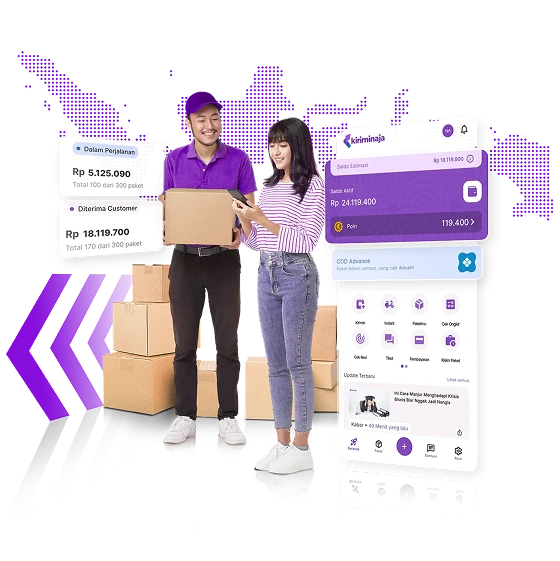 Hari ini kirim paket <span class='text-primary'>Jadi Lebih Mudah</span>