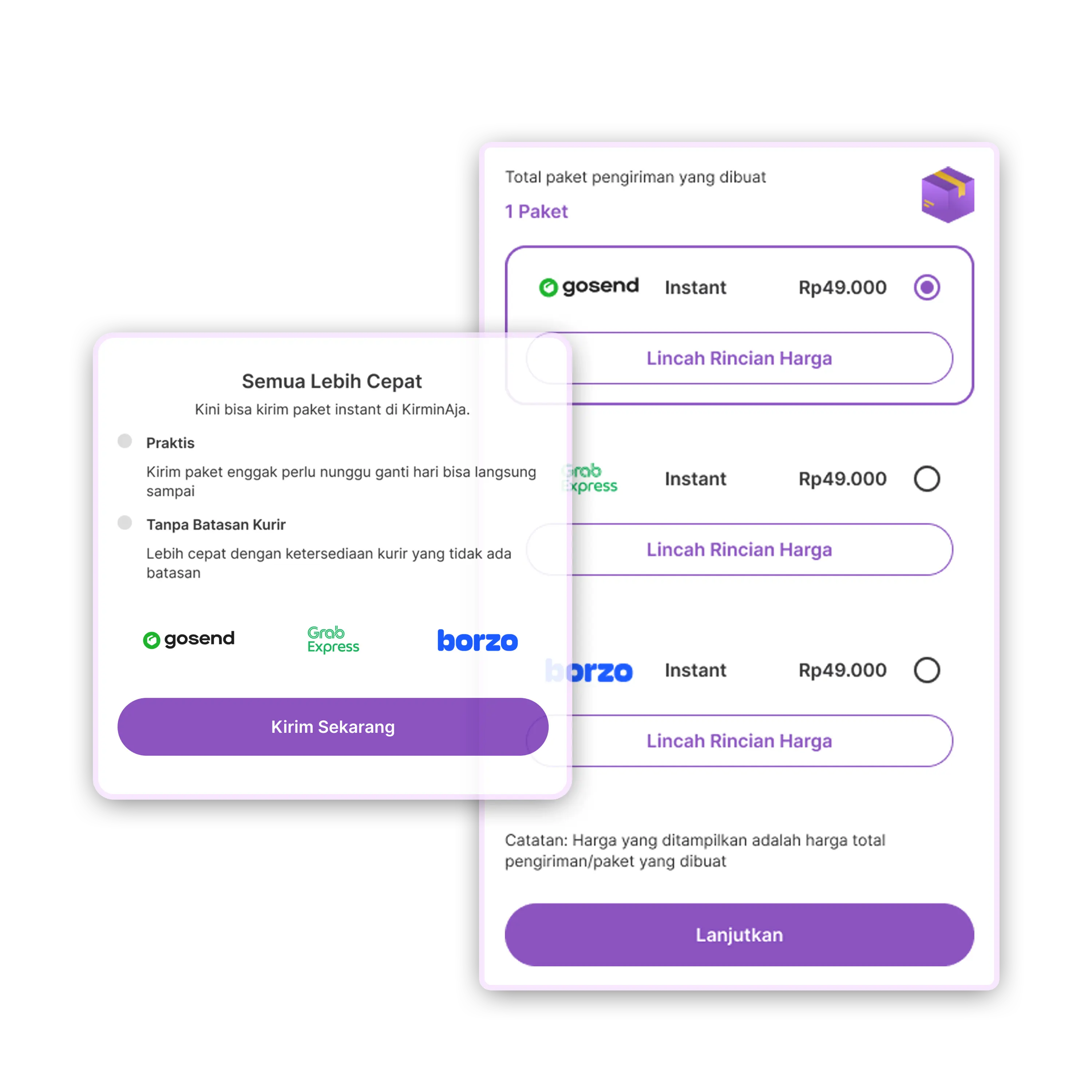 Kirim Paket Cepat Setiap Saat